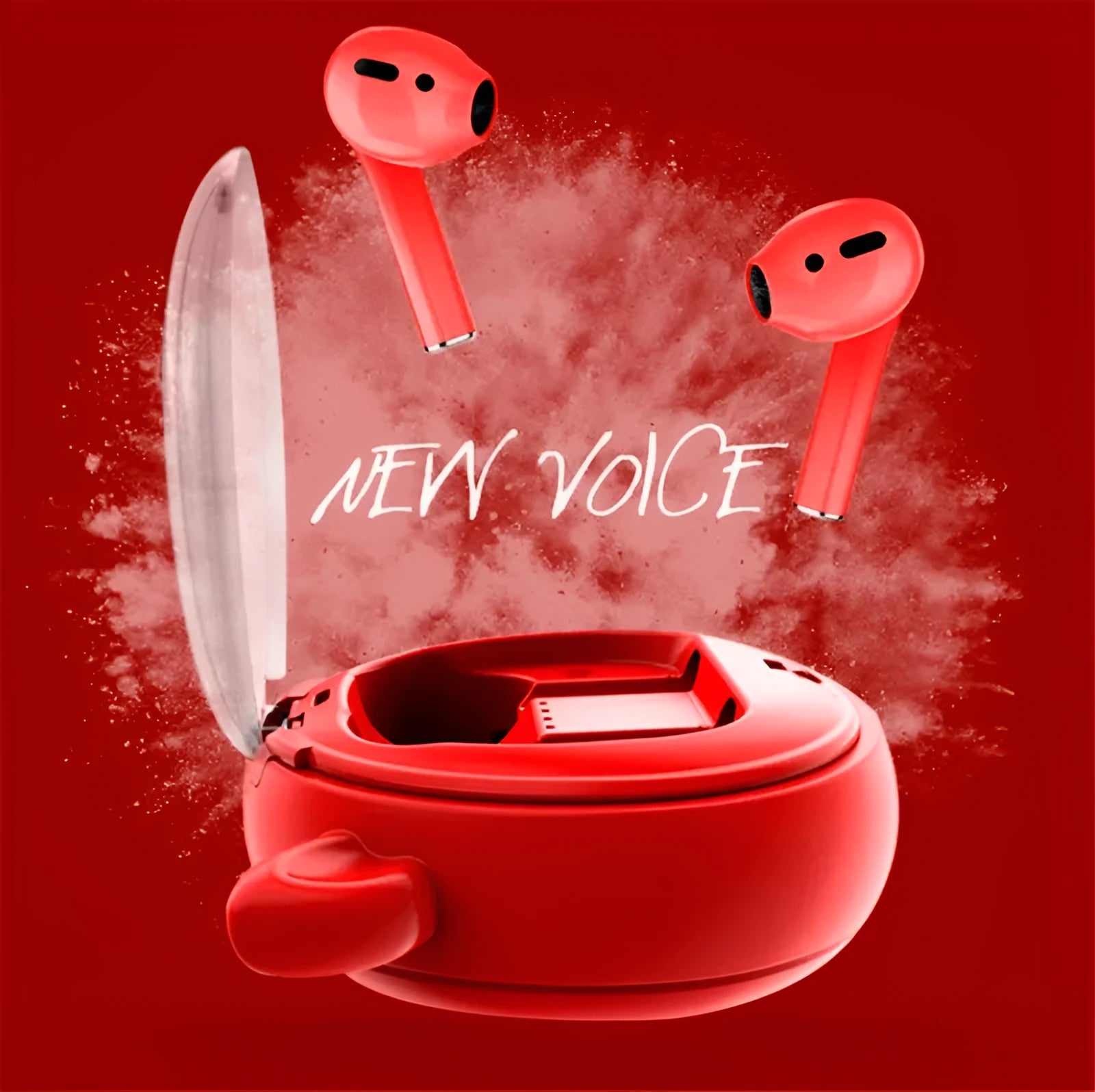 TWS true wireless Bluetooth headset with in-ear design showing colour options