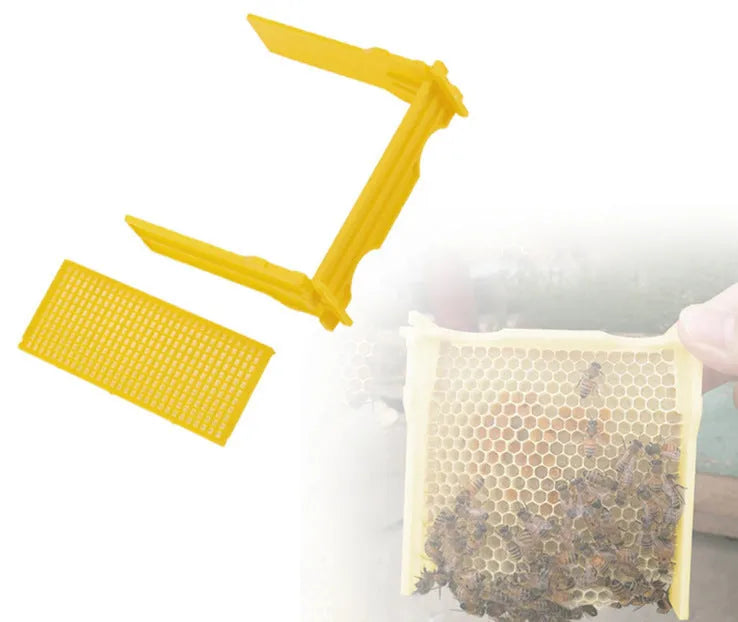 Three white EPS foam mini delivery boxes for bee hive mating and breeding tool set.
