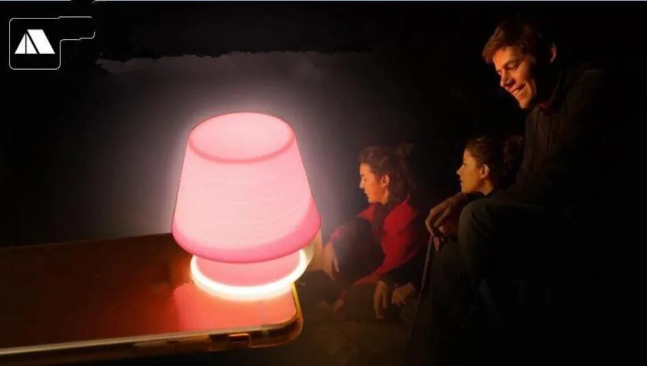 Silicone mobile phone flash lamp shade in blue pink yellow 55x47x61mm