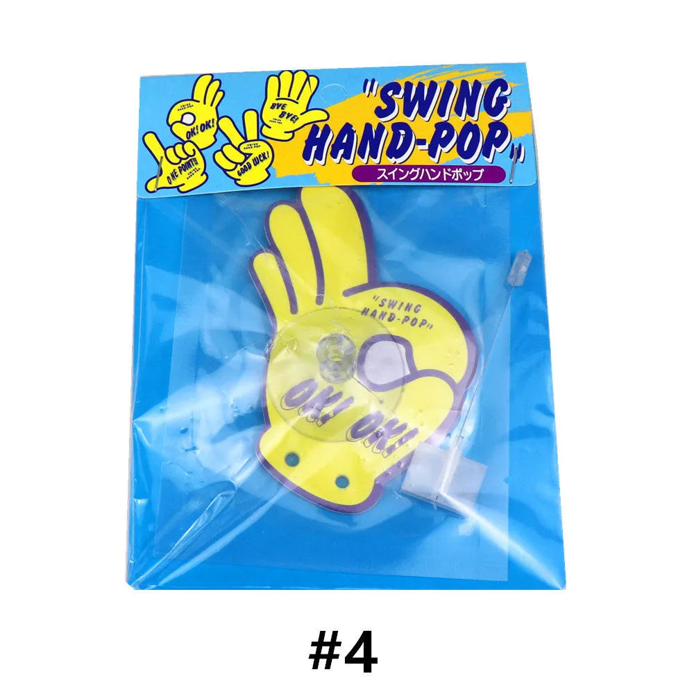Car dynamic swing jasmine flower green tea cartoon aromatherapy pendant ornament with mounting bracket.