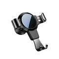 Black S4 gravity mirror ABS mobile phone bracket mounted on car air conditioning port