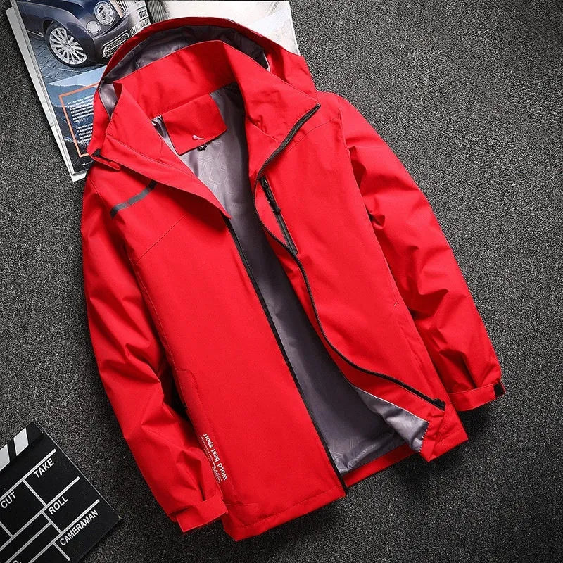 Thin outdoor casual jacket in 2020 Thin Black, polyester fabric, hooded, loose fit, on display