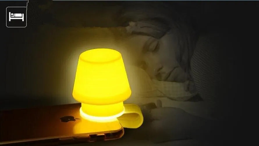 Silicone mobile phone flash lamp shade in blue pink yellow 55x47x61mm