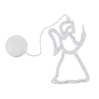 Christmas LED suction cup chandelier with Santa Claus, elk and snowman designs for window decoration