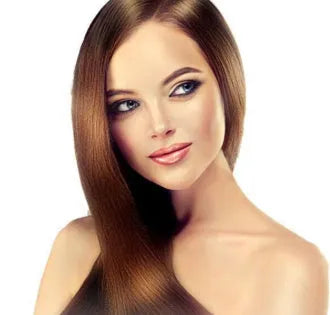 Twin pack tube of plant aromatic soft lustre hair colour cream in chestnut brown shade.