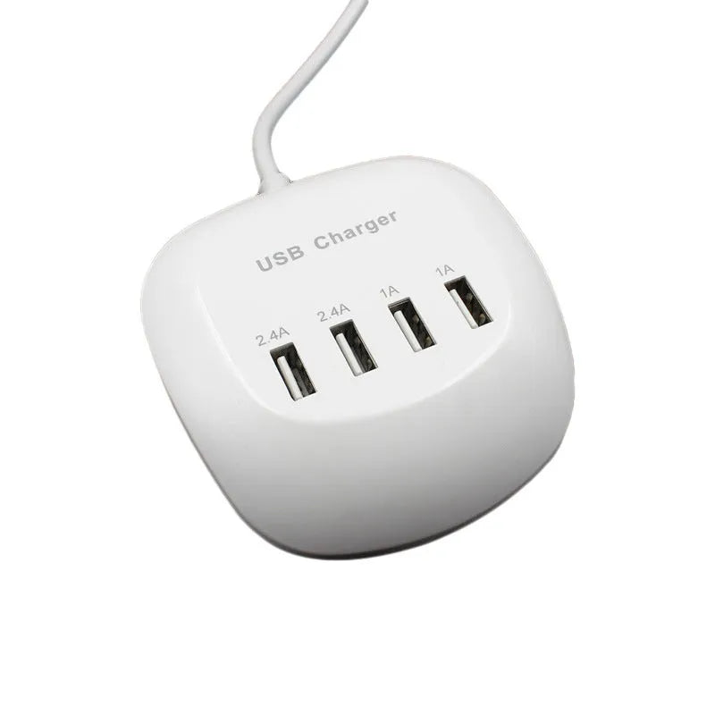 USB wall charger with EU and US plug style options for 220V mains sockets