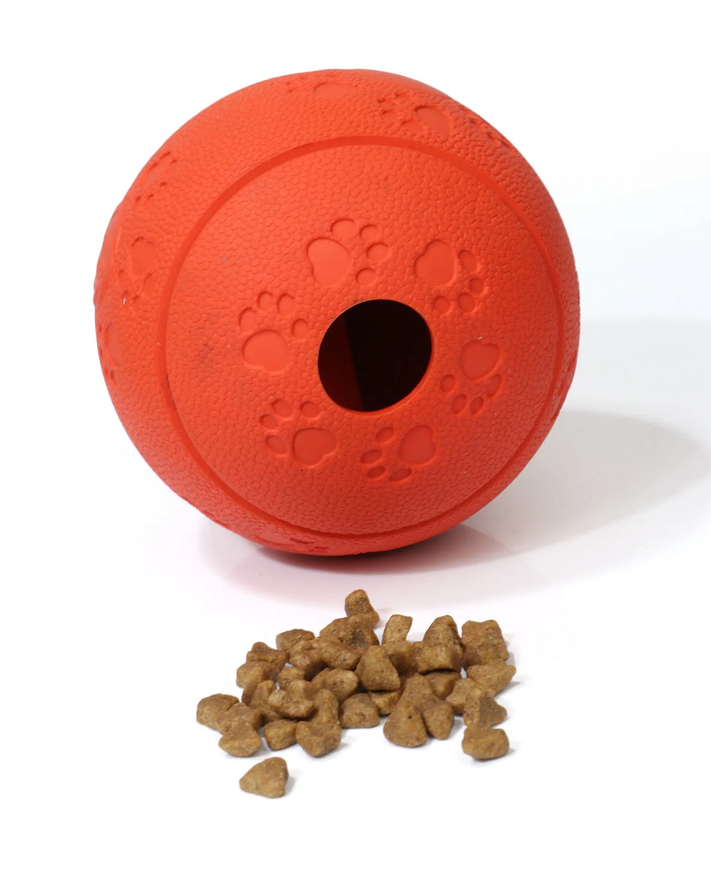 Dog leaking food ball in TPR material, small 8cm size, colour blue, for interactive treat dispensing