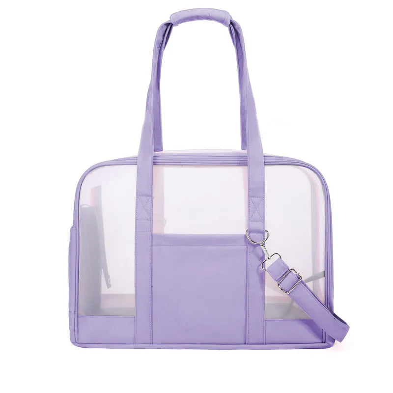 Solid colour soft cloth one-shoulder pet bag for small dogs and cats with 6.5kg capacity