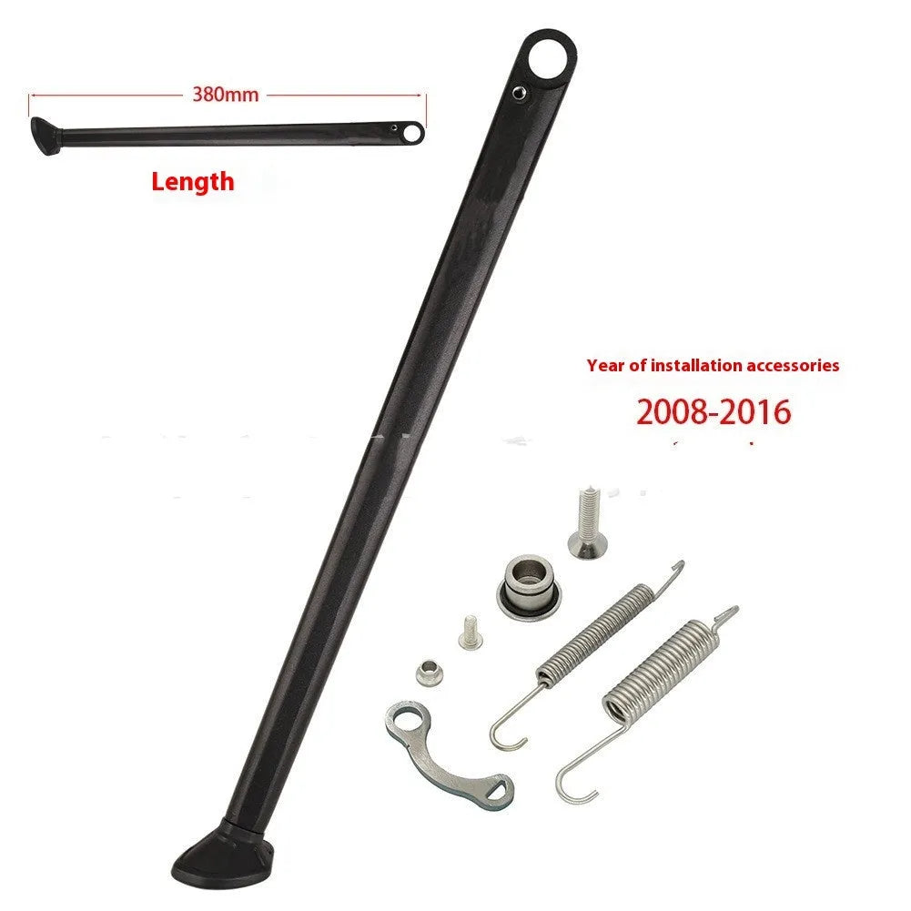 Scrambling motorcycle side stand side support for KTM and HUSQVARNA, 38cm length, black finish