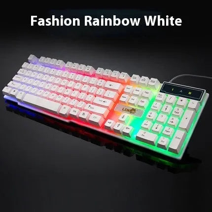 Glowing USB cable for gaming keyboards with 7-colour breathing effect