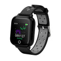 M6 smart call watch with TWS headset on wrist, showing touch screen and silicone strap in multiple colours.