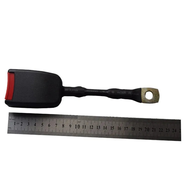Car seat belt socket safety buckle with 20cm steel wire base for 21cm insert width vehicles