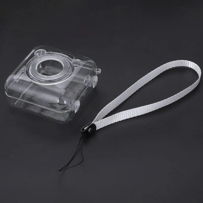 Crystal clear PC protective case for Eric Bear A6 thermal printer, injection moulded simple pure colour design