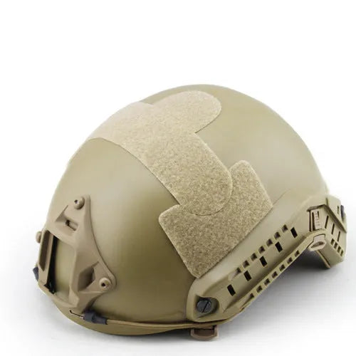 Field sports helmet in ABS plastic with one size design, available in black colour