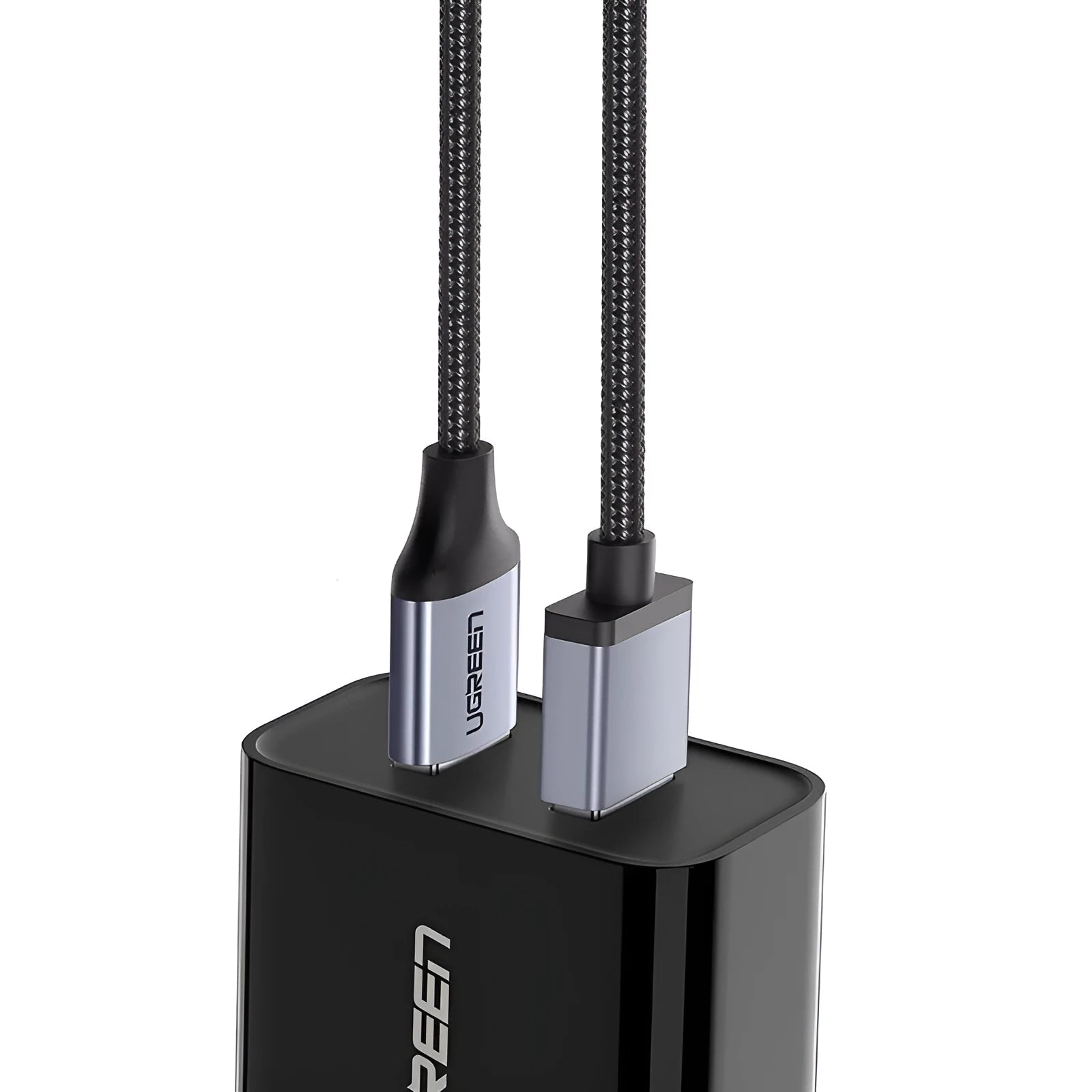 UGREEN USB Type-C to USB-A charging cable with nylon braiding and alloy connectors