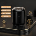 Home small portable outdoor 3D ring audio Bluetooth speaker in black with 5W output and 2200mAh battery