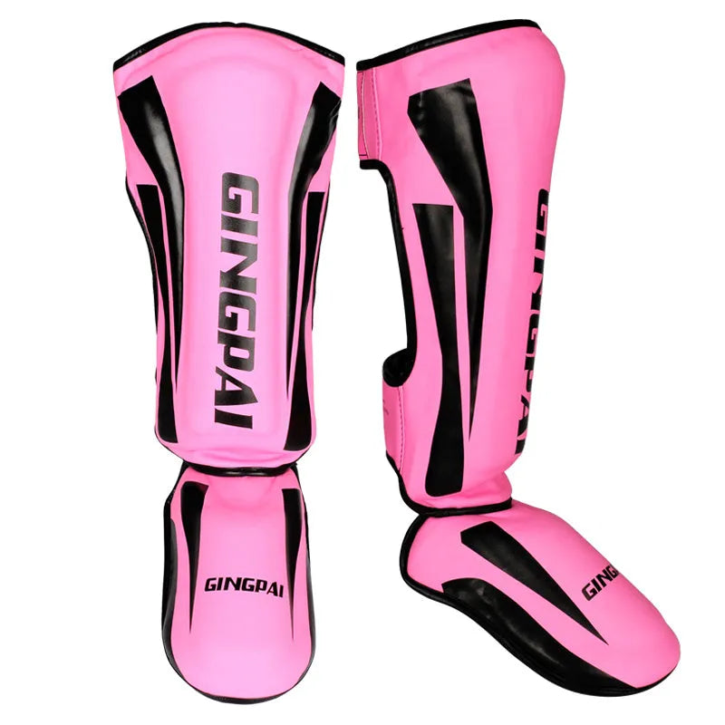 Kickboxing training pads for youth and adult in soft PU leather and EVA foam, available in multiple colours and sizes M and L