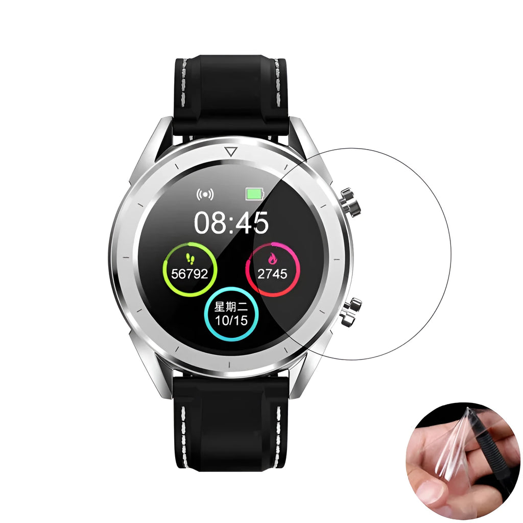 Three transparent matte finish screen protectors for Ticwatch 2 smartwatch