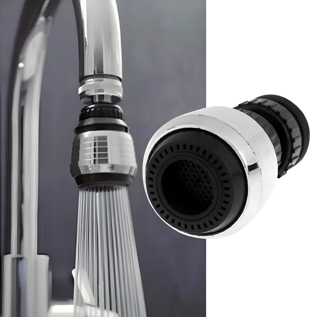 Black multifunctional kitchen plastic faucet with chrome-plated ABS nozzle and two spray functions