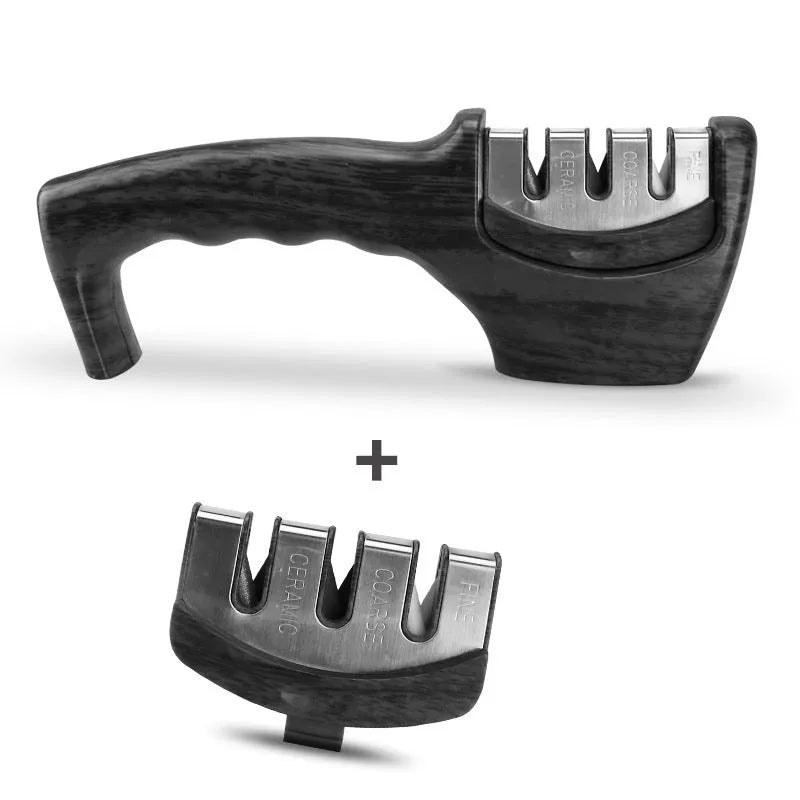 Diamond tungsten steel sharpening stone kitchen tool with disassembly design