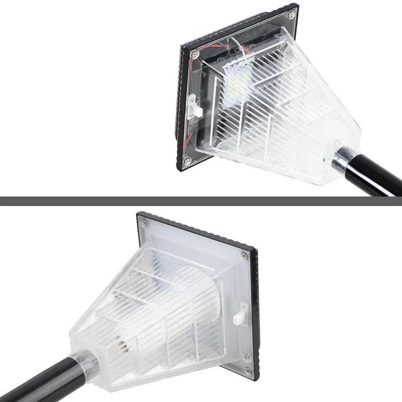 TS-S5103 solar garden light with 12 LED bulbs and IP65 waterproof ABS construction