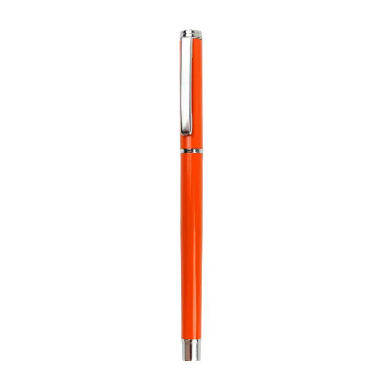 Black gel ink metal pen with 0.5mm refill for office writing
