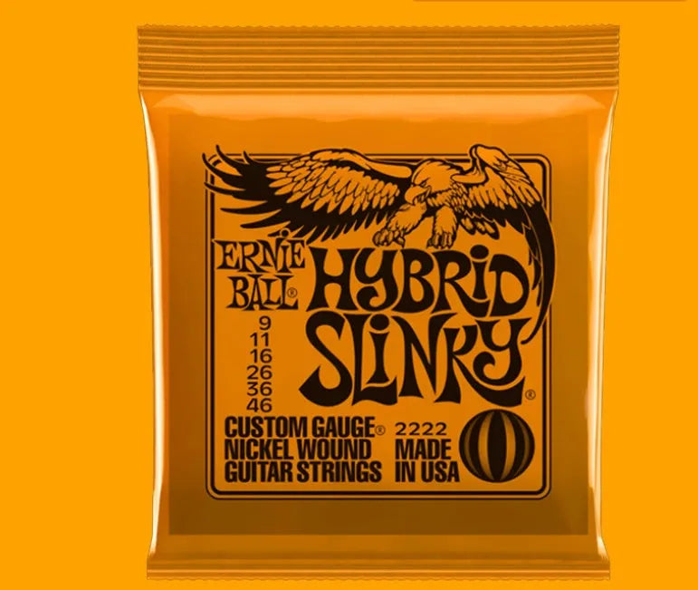 Set of nickel-plated alloy electric bass guitar strings for rock and metal music.
