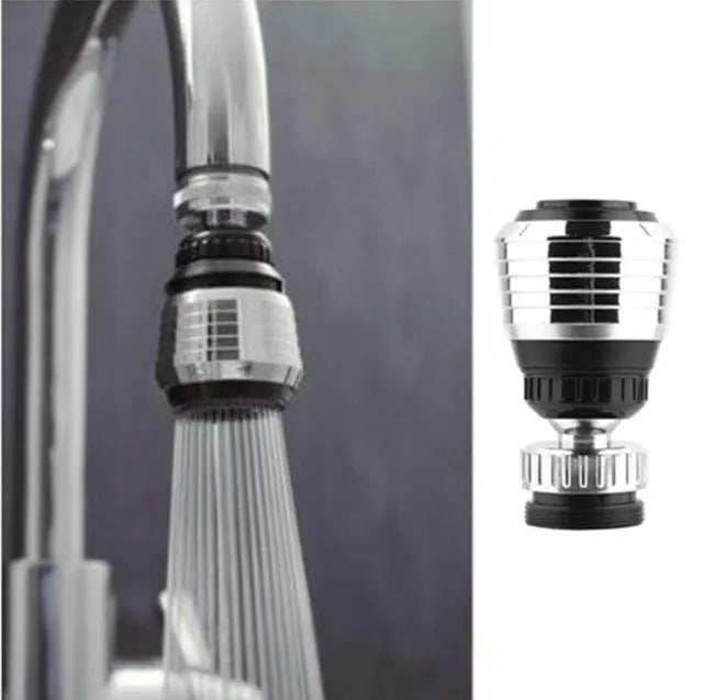Black multifunctional kitchen plastic faucet with chrome-plated ABS nozzle and two spray functions
