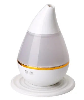 Mini USB humidifier and aroma atomizer with seven color LED lights for car and home, PP ABS construction, 122x122x152mm
