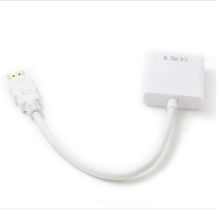 HDMI to VGA converter cable with 0.3 metre HDMI lead in black colour option