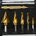 Gold coloured aluminium box with a visible steel opening plate, shown with a ruler indicating its 58-80mm length.