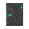 PU leather mobile phone sticker card cover in black and pink for back case use
