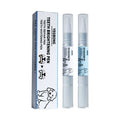 Pet teeth whitening pen and two dental brush applicators for dog and cat tartar care