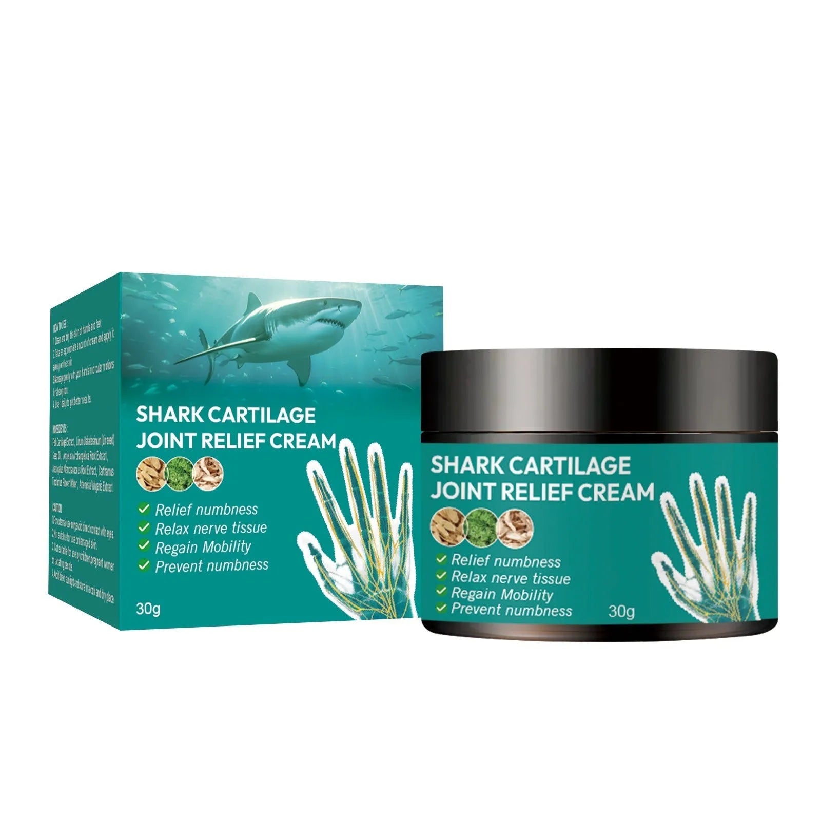 30g tube of herbal joint cream for neck and knee moisturising relief