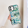 Snake pattern drop-proof mobile phone case for iPhone 14 Pro Max 13 12 series, shockproof cover