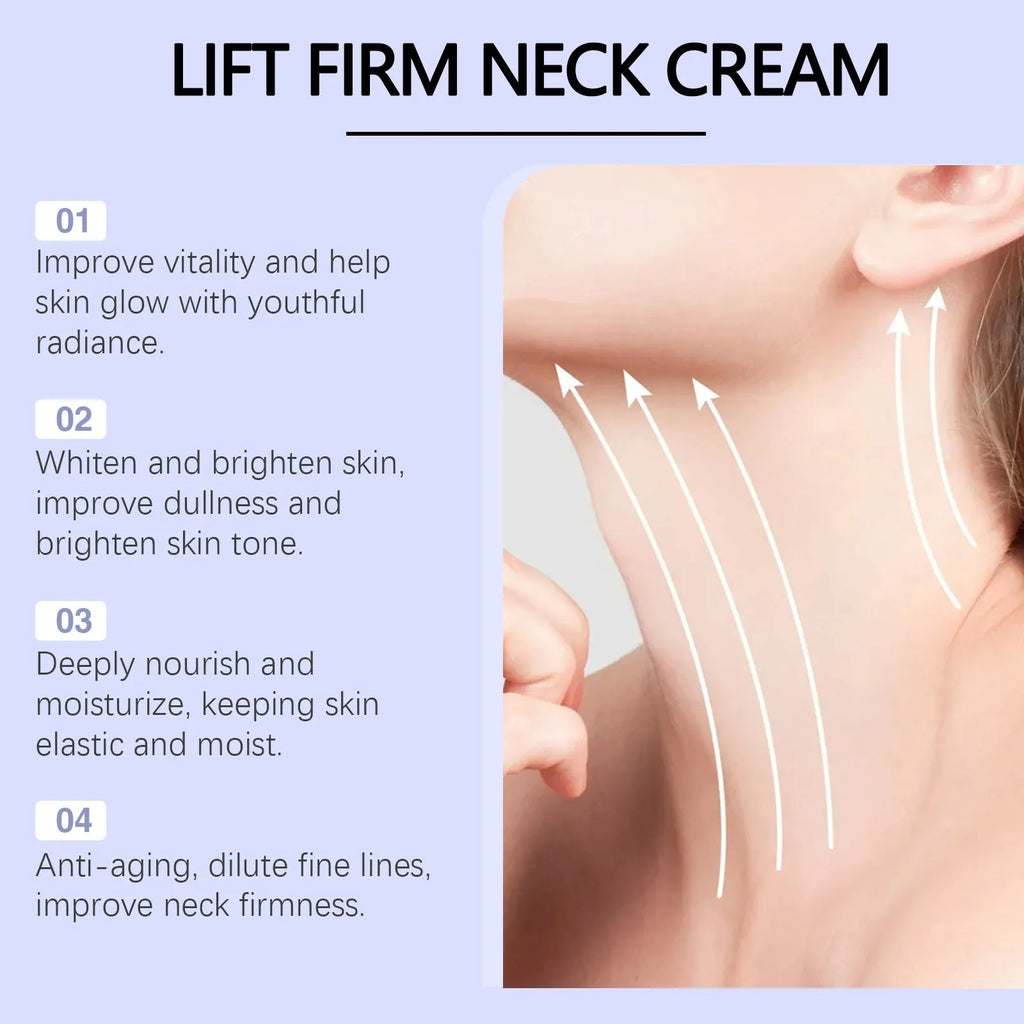 50g neck skin cream jar with coffee extract and hyaluronic acid for moisturising