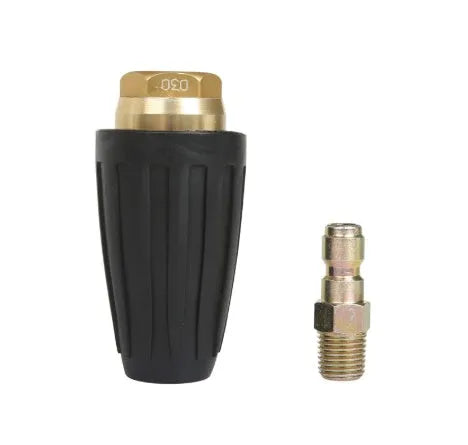 High pressure car wash water gun with rotary nozzle, alloy construction, 2500PSI, for bark peeling and rust removal