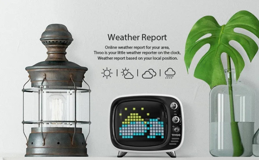 Portable Bluetooth speaker and alarm clock unit with LED display in multiple colour options