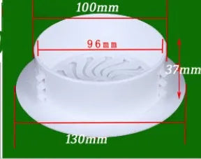 Plastic air conditioner hole sealing kit components including splits, plug caps, and tuyere panels