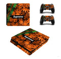 PS4 Slim protective film with ventilation grooves and repositionable adhesive in six style options