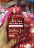 Bottle of 60 apple cider vinegar gummy supplements for adults