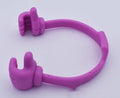 Polypropylene desktop stand for mobile phone and tablet, shown in one of nine boxed colours including black, blue and pink.