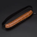 PU leather pencil case in black, beige grey, and crocodile pattern colours showing 16.5cm length