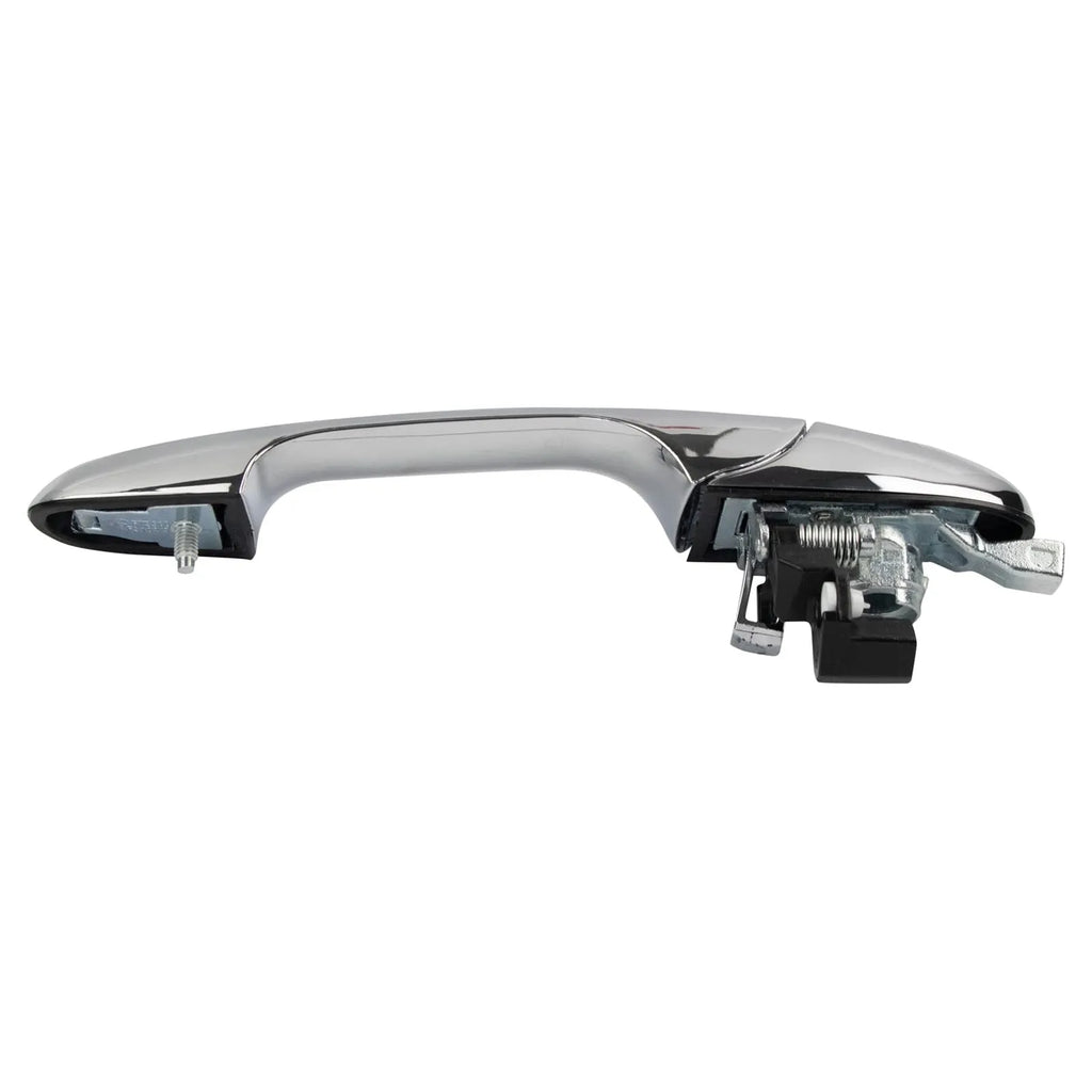 Black plastic Fiat 500 car door handle replacement part measuring 16.2 cm long