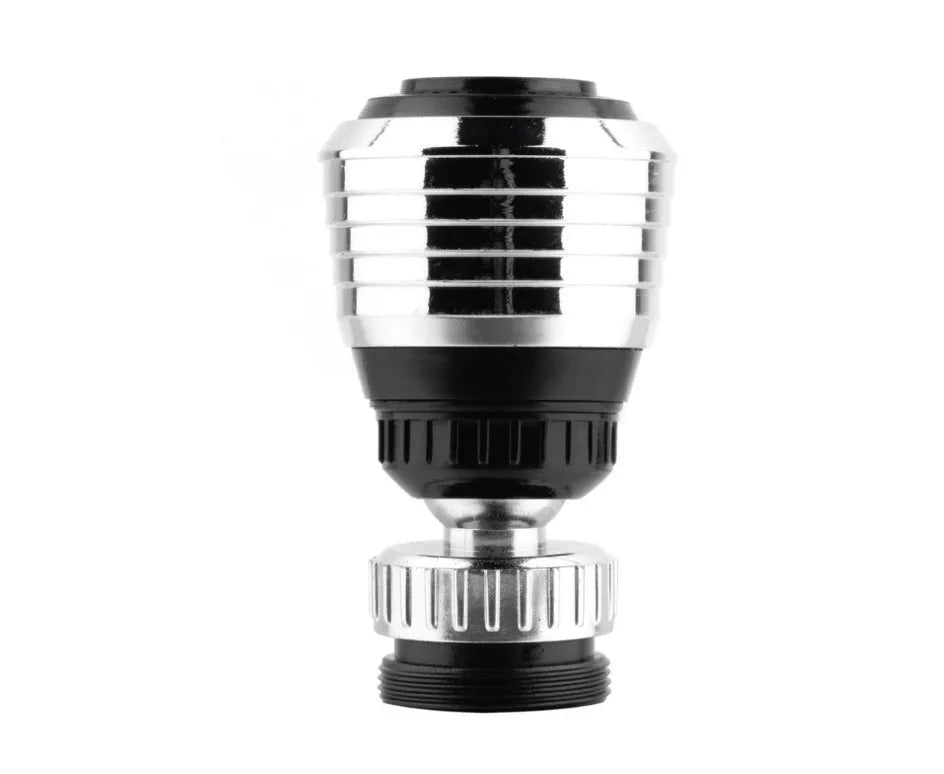Black multifunctional kitchen plastic faucet with chrome-plated ABS nozzle and two spray functions