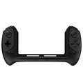 Black Nintendo Switch compatible wireless gamepad controller with ergonomic grips and Type-C connector.