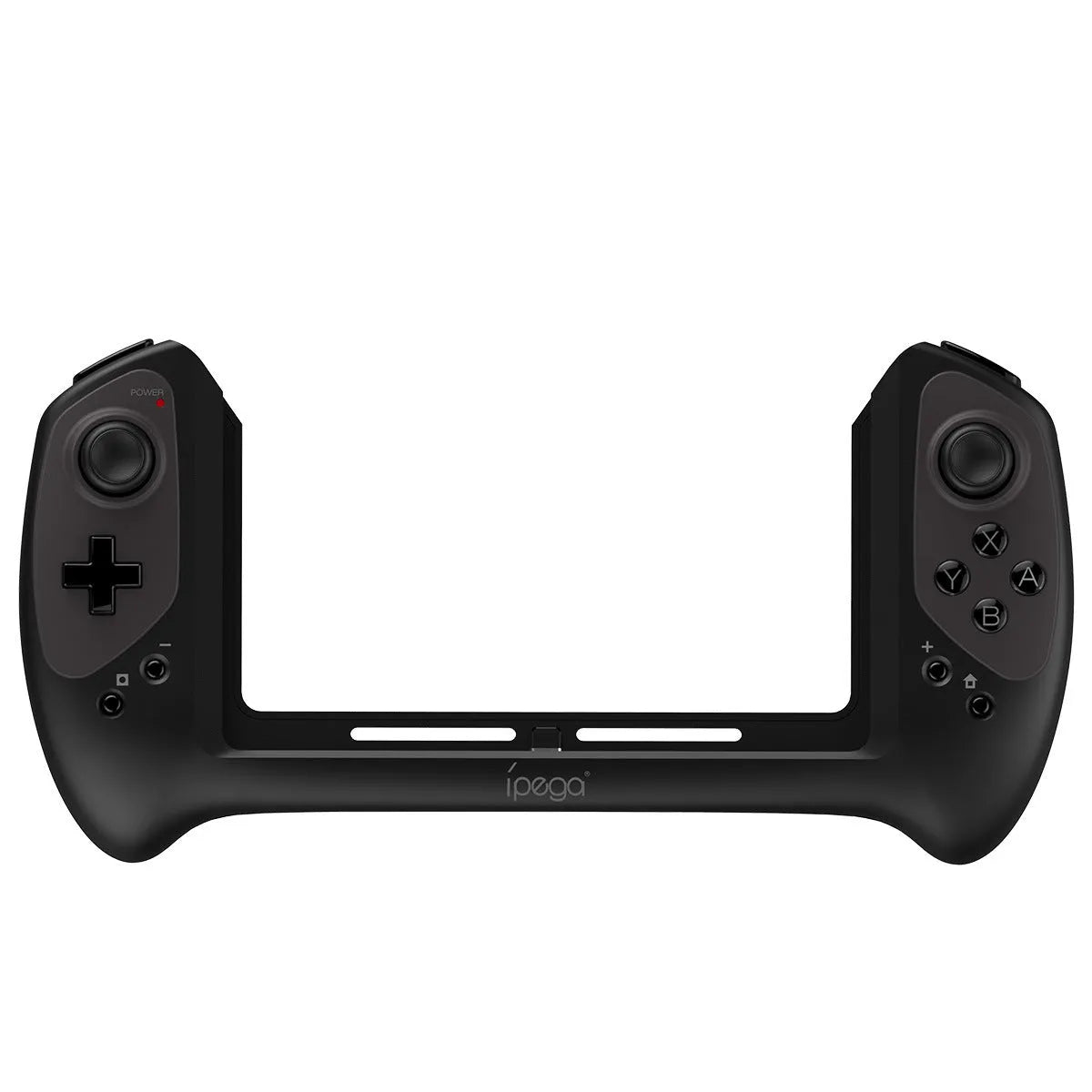 Black Nintendo Switch compatible wireless gamepad controller with ergonomic grips and Type-C connector.
