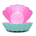Shell-shaped decorative night lamp with neon lighting in multiple colour options