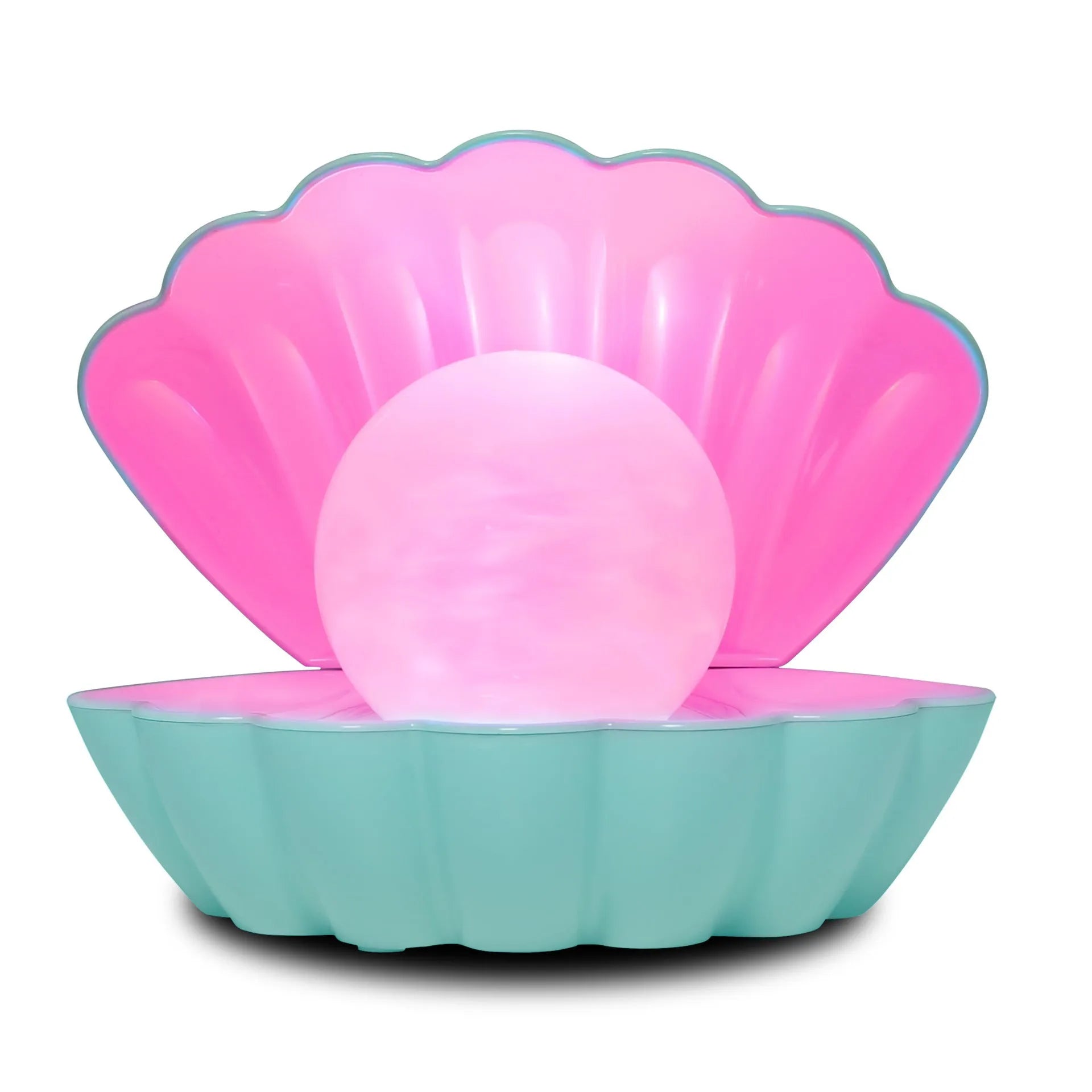 Shell-shaped decorative night lamp with neon lighting in multiple colour options