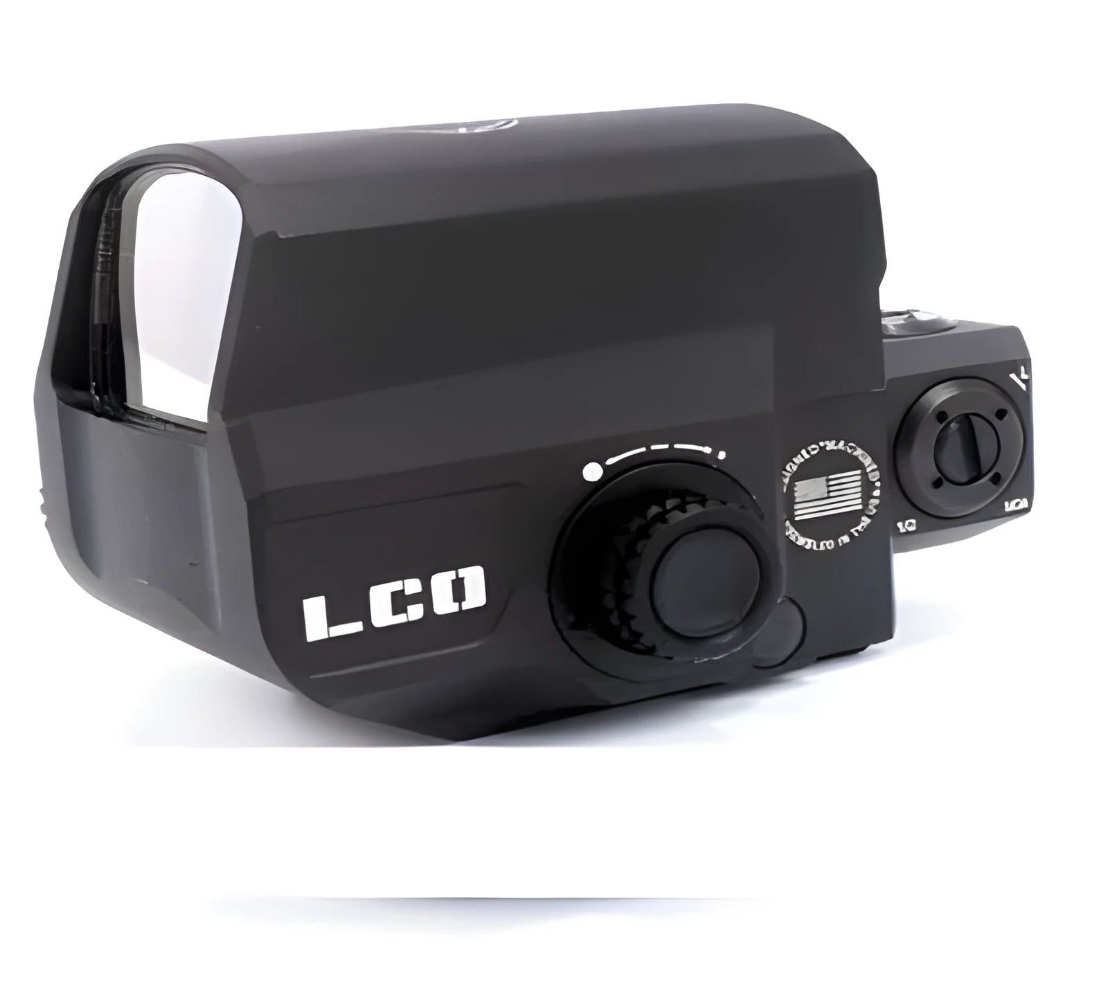Tactical red dot rifle sight with 20mm rail mount for hunting and tactical use